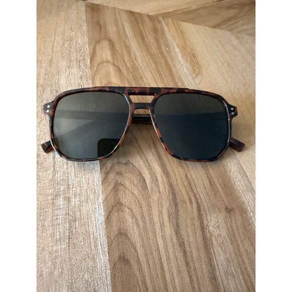 Accessories - 6/$25 Brown Tortuous Shell Square Dark Lenses Sunglasses